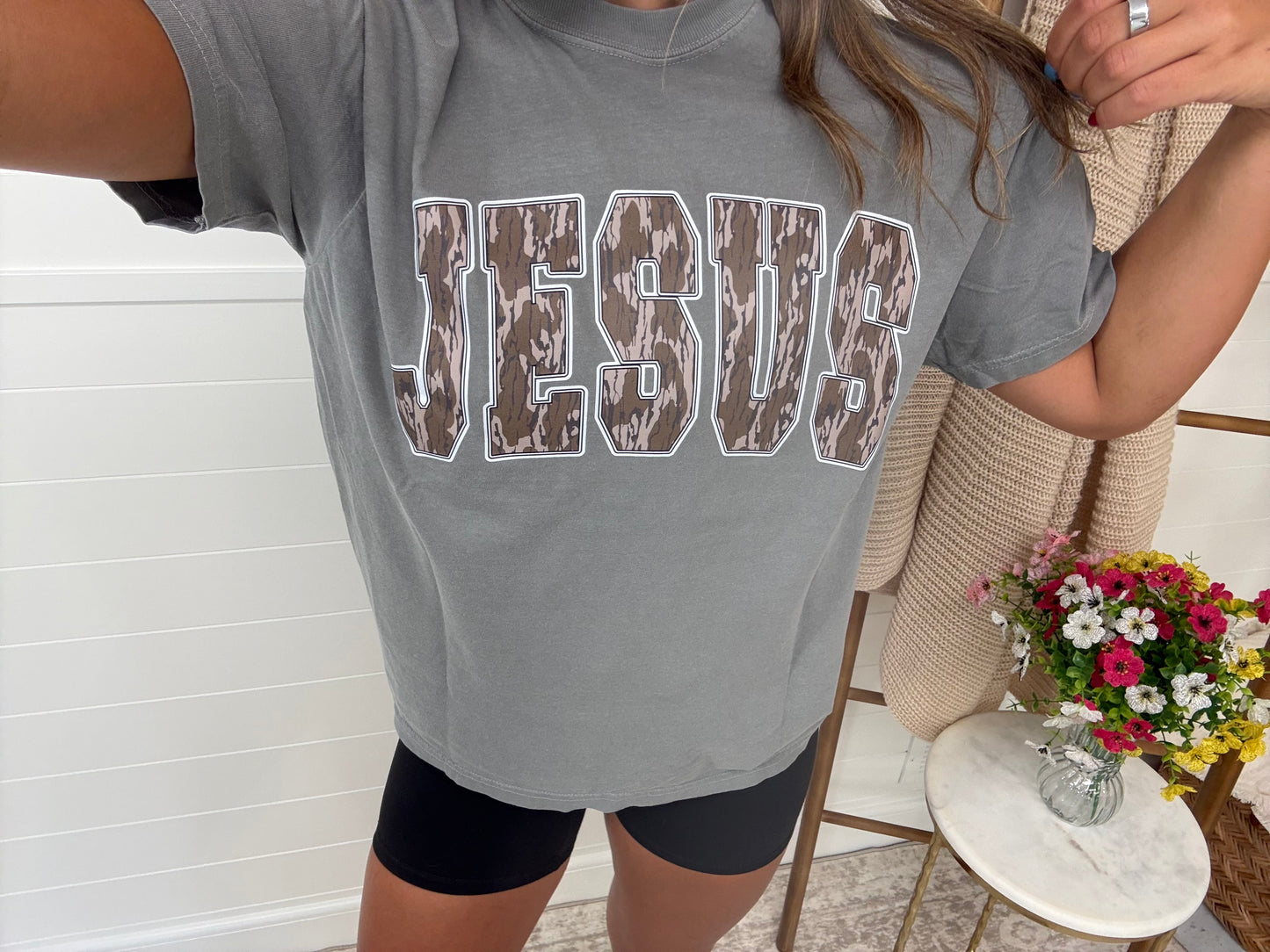 “JESUS” Bottomland Graphic Tee