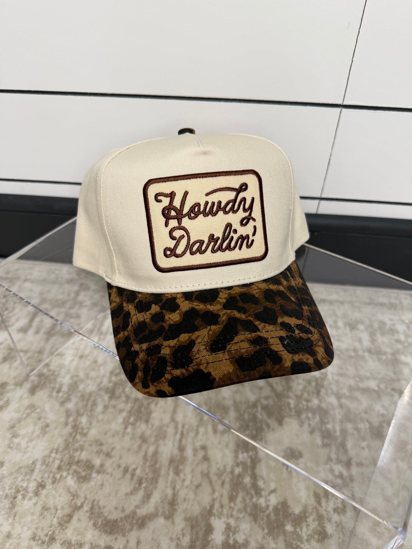 Howdy Darlin’ Leopard Snapback