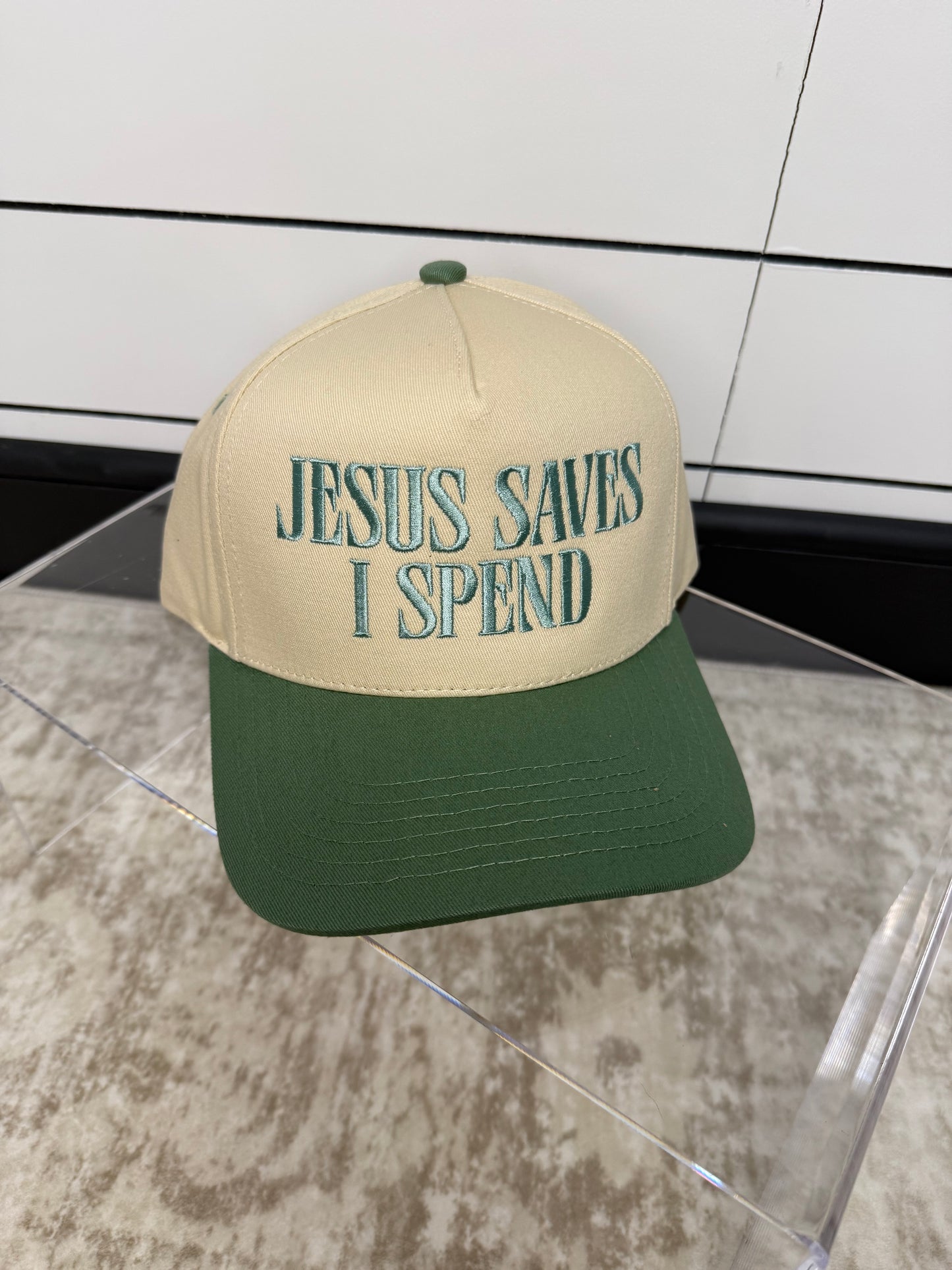 Jesus Saves I Spend Snapback