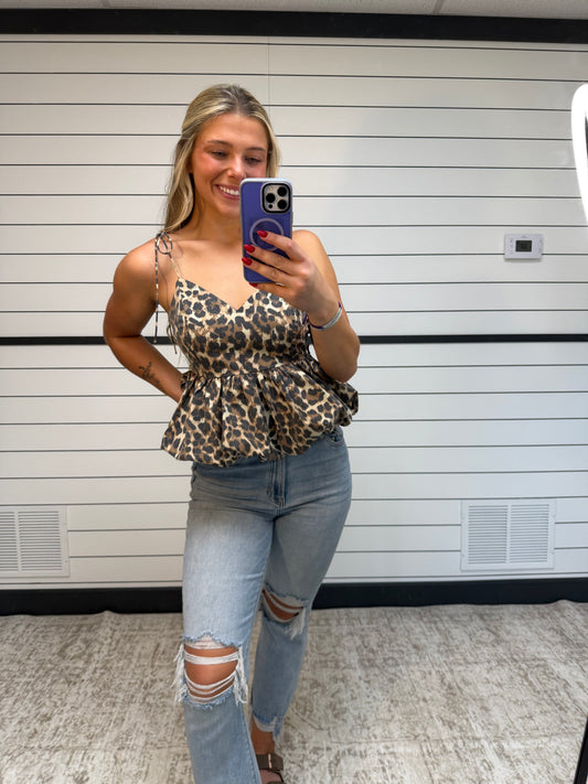Lennon Cheetah Top