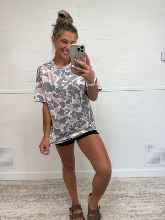Camo Oversized Tee