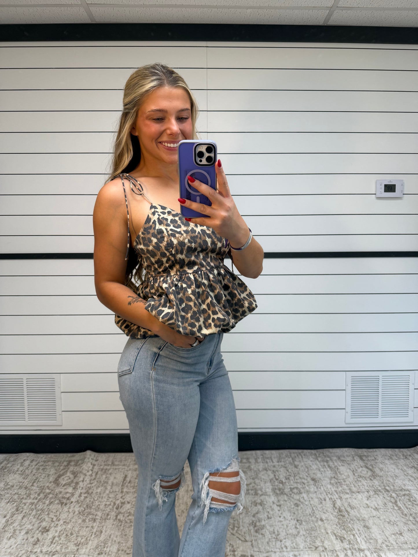 Lennon Cheetah Top