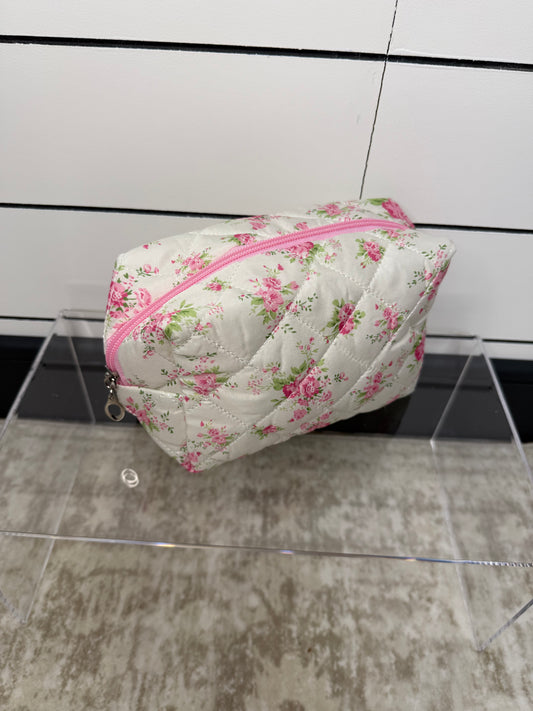Pink Garden Cosmetic Bag - 1 LEFT!