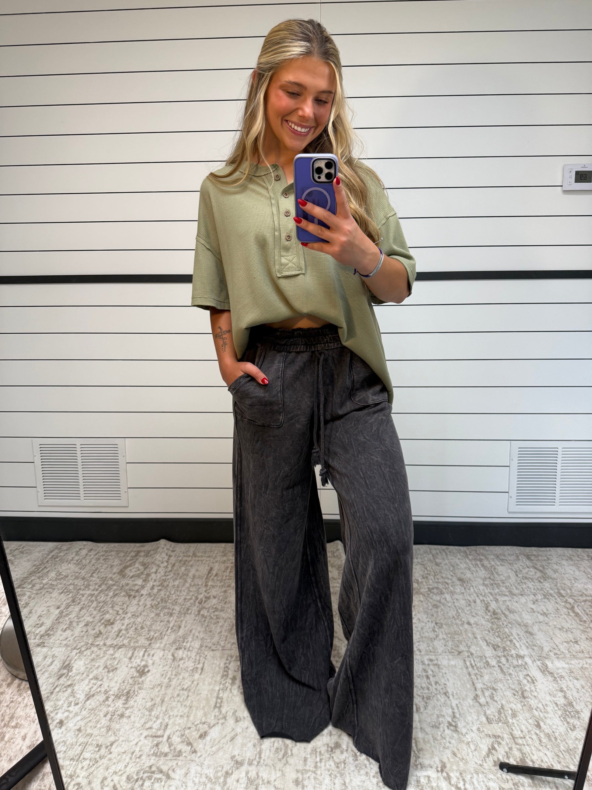relaxing robin wide-leg pant, women’s relaxed flowy lounge trousers in soft knit