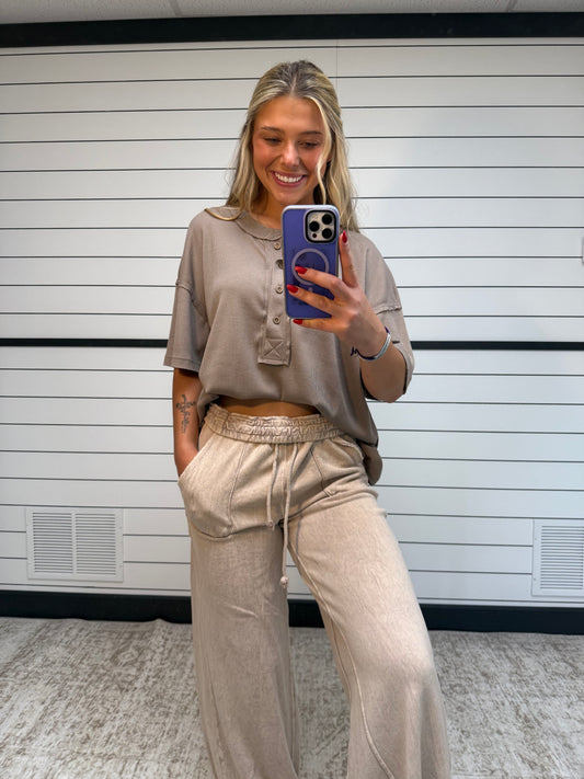 relaxing robin wide-leg pant, women’s relaxed flowy lounge trousers in soft knit