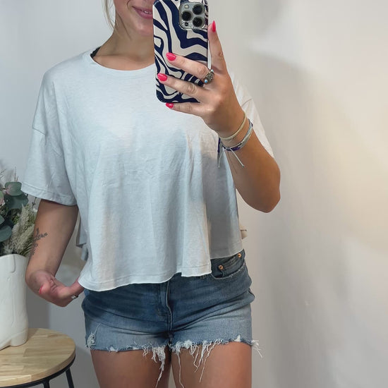 oversized casual tee, women’s relaxed fit soft cotton t-shirt